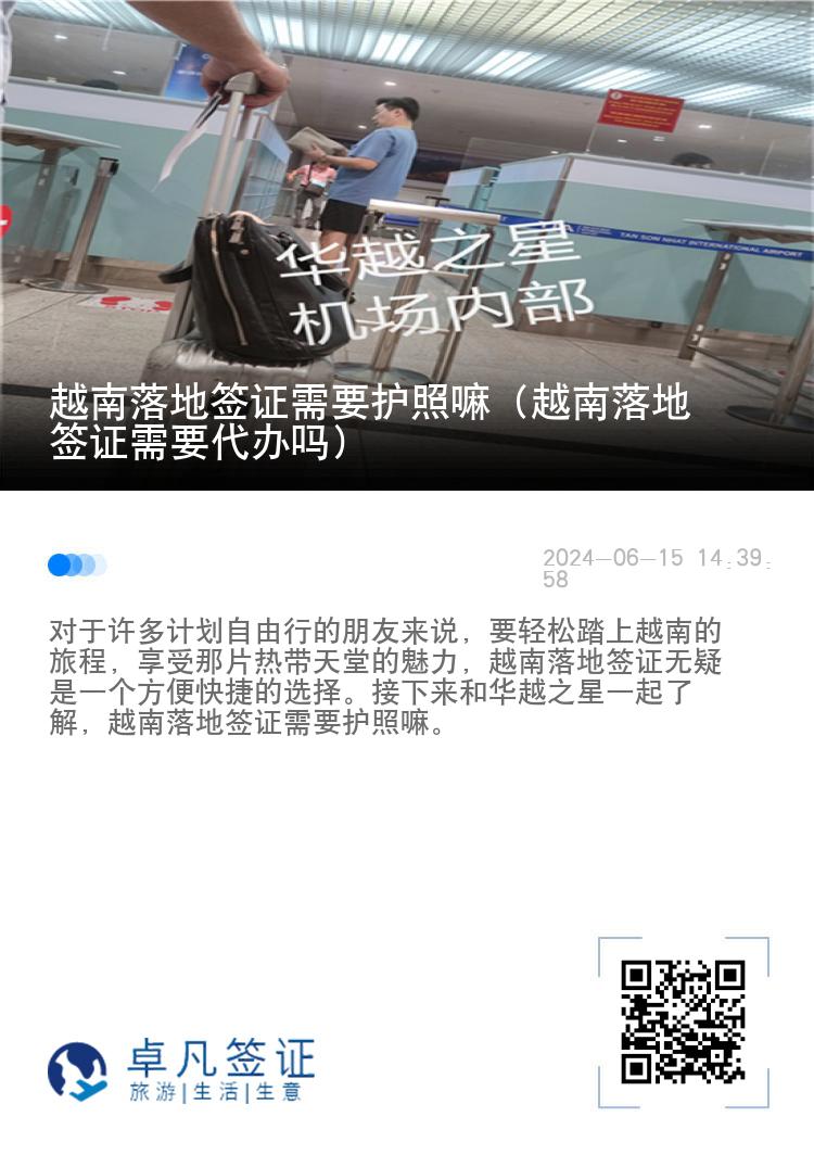 越南落地签证需要护照嘛（越南落地签证需要代办吗）