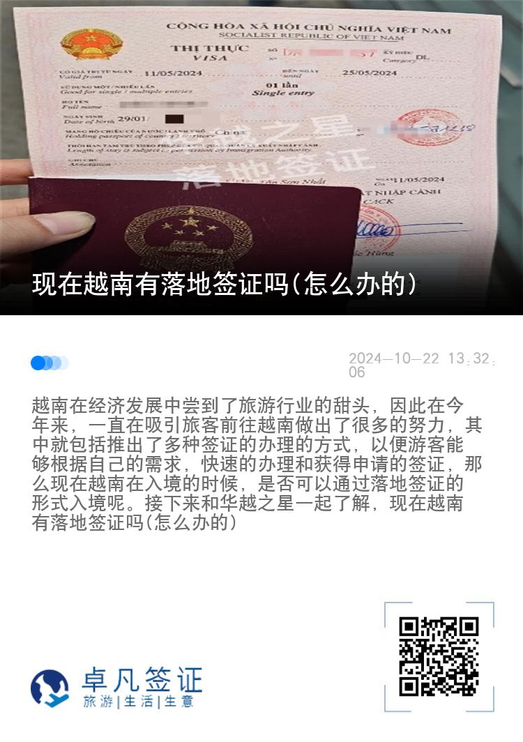 现在越南有落地签证吗(怎么办的)